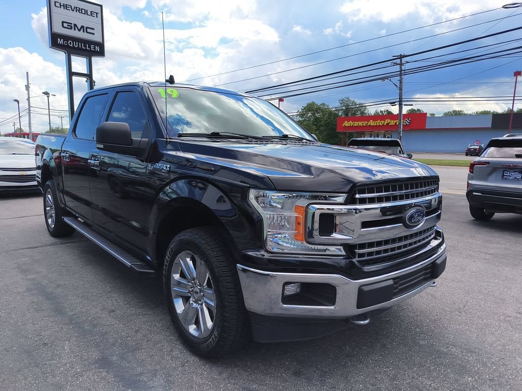 2019 Ford F-150 XL in Black — front three-quarter view
