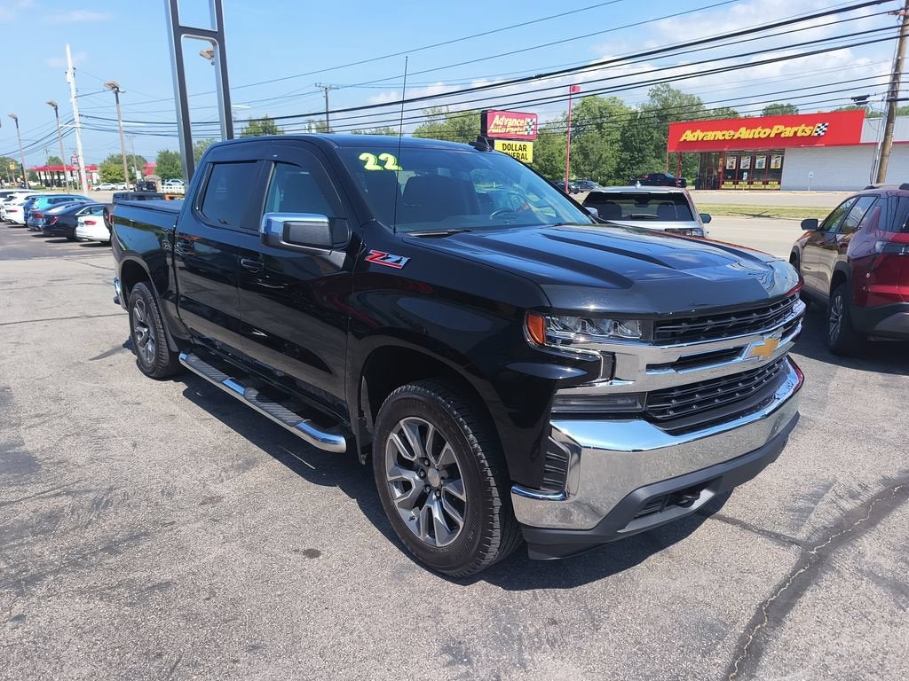 2022 Chevrolet Silverado 1500 LTD LT in Black — front three-quarter view