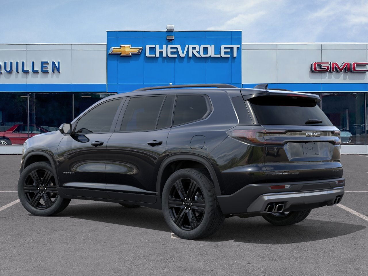 2026 GMC Acadia — rear three-quarter view