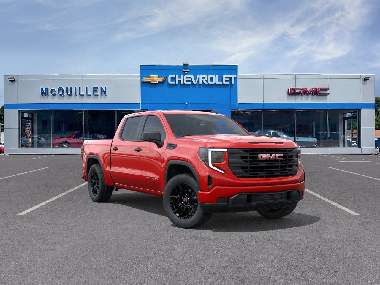 2026 GMC Sierra 1500 Pro in Cardinal Red — front three-quarter view