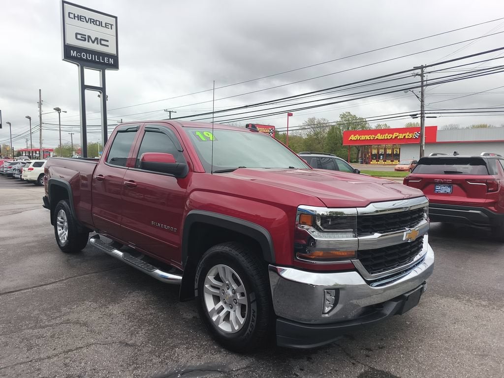 2019 Chevrolet Silverado LD LT in Cajun Red Tintcoat — front three-quarter view