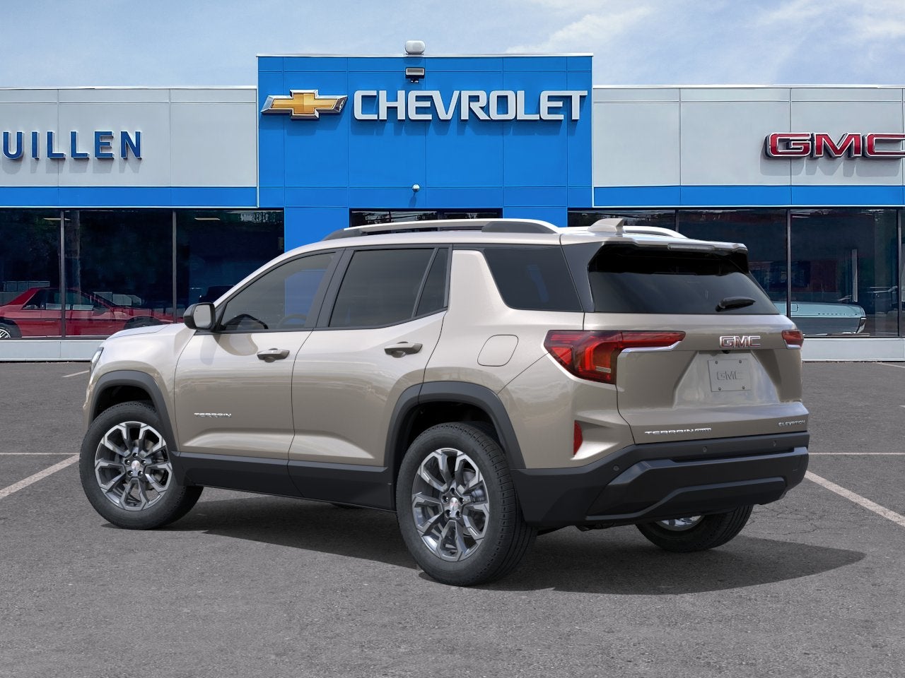 2027 GMC Terrain — rear three-quarter view
