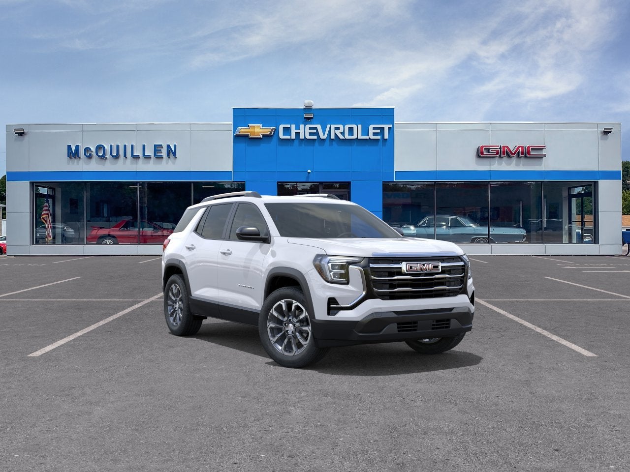 2027 GMC Terrain AWD Elevation in Summit White — front three-quarter view