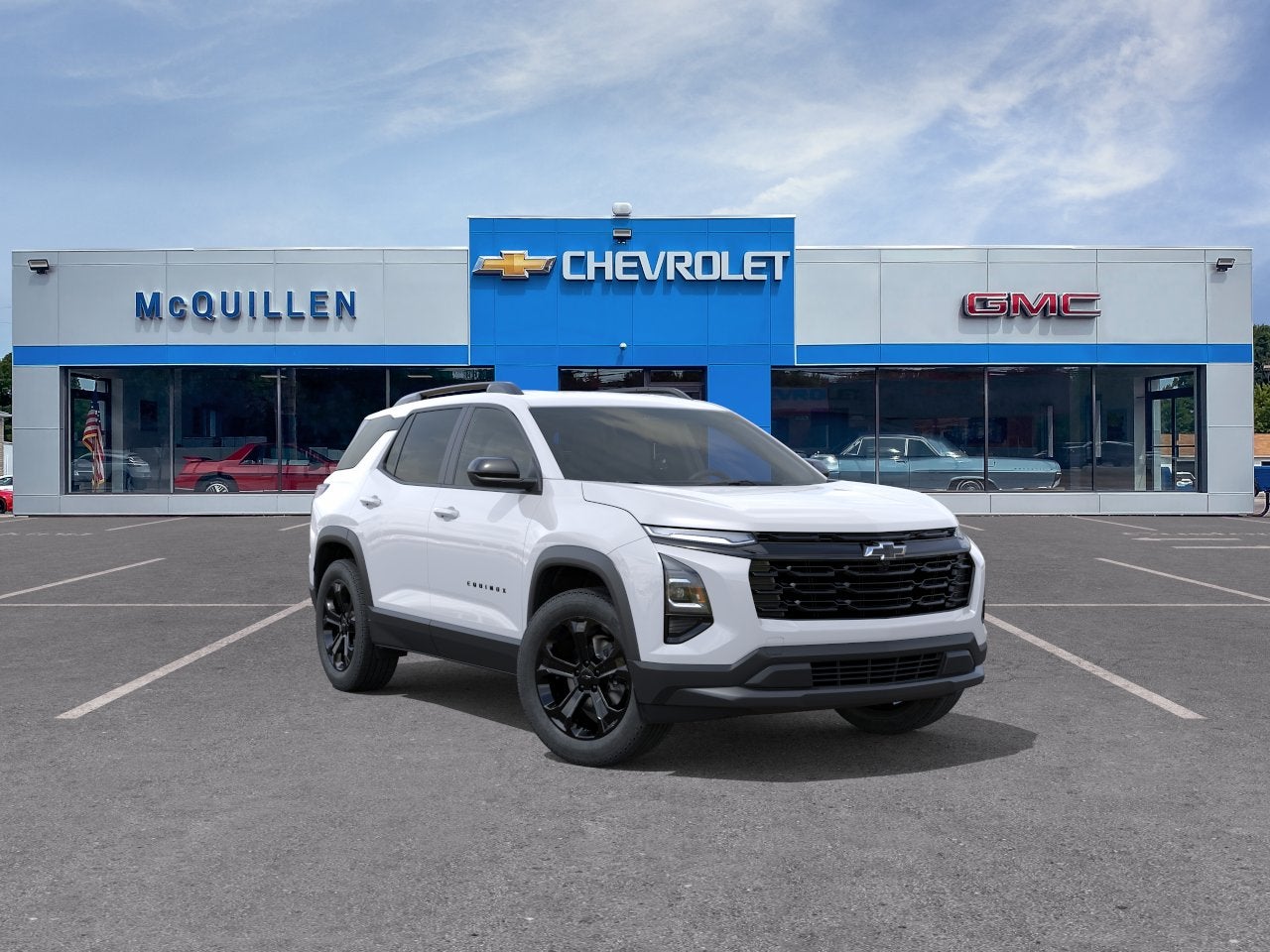 2026 Chevrolet Equinox LT in Summit White — front three-quarter view