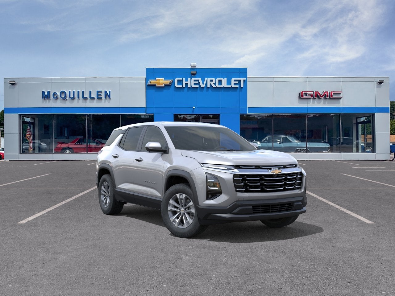 2026 Chevrolet Equinox LT in Sterling Gray Metallic — front three-quarter view